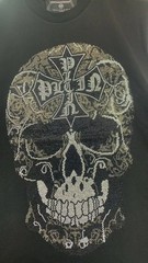 PHILIPP PLEIN T-shirt Round Neck SS PP Glass Black/White Size Medium