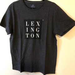 LEXINGTON Clothing Co Simon Tee Shirt Dark Gray Melange Mens S/S Size L
