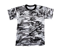 Mens Army Military Style Gym Training Running Outdoor Boot Camp Camo T-shirt Tee