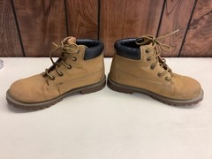 Skechers Boots Mens Size 5.5 Tan Work Lace Up Synthetic Leather Outdoor 93158L
