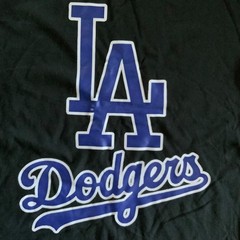 L.A Dodgers Large Black Graphic T Shirt