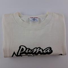 Vintage Puma APEX T-Shirt Mens XL White SS “GONE TRUCKIN’ INC.” Sof Tee Tee-Jays