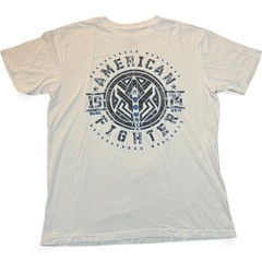 New Men’s American Fighter Premium Athletic MMA White T-Shirt XS-4XL