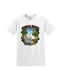 T-Shirt S to 2XL 3XL -SURF myrtle beach SAILBOAT beach boards resort waves fun