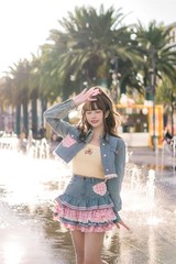 Preppy Lolita Skirt High Waist Denim Mini Y2K Cute Ball Gown – Sweet Fashion