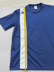 Adidas Mens Navy Soccer Jersey Short Sleeve Crew Neck XL Striped