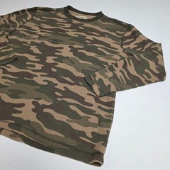 Magellan Outdoors Thermal Shirt Mens Medium Green Camo Waffle Knit Long Sleeve
