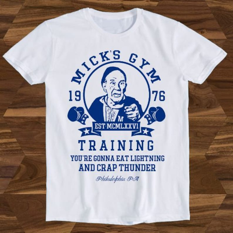 Micks’s Gym Boxer Boxing Gloves Rocky Film Movie Funny Gift UNISEX t-shirt