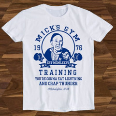 Micks’s Gym Boxer Boxing Gloves Rocky Film Movie Funny Gift UNISEX t-shirt