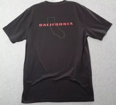 Oakley Men Shirt Medium Black Hydrolix Logo California Graphic Short Sleeve T