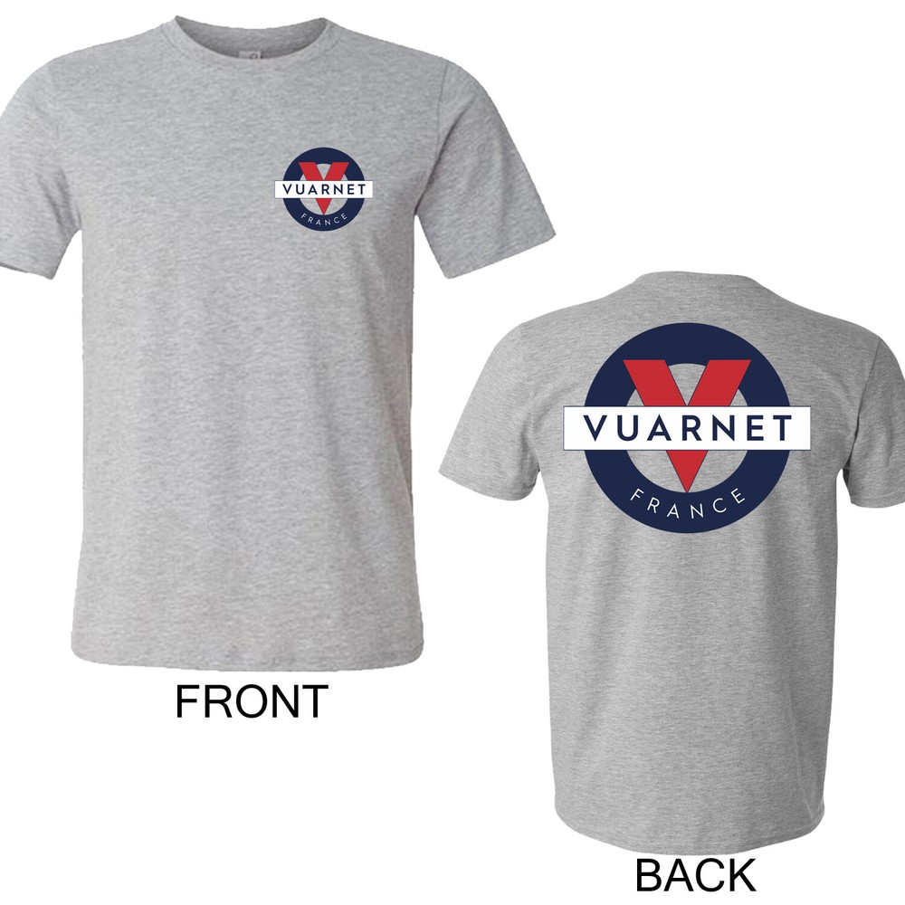 Vuarnet France Men’s Grey T-Shirt Size S to 5XL
