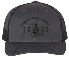 Don’t Tread On Me 2A Richardson Embroidered One Size Fits All Trucker Hats