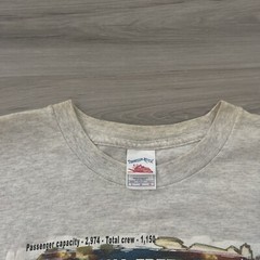 Vintage Carnival Cruise Shirt Mens Large Gray Short Sleeve Tennesee River 90s