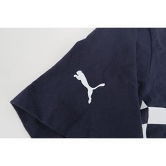 Puma Ferrari T-Shirt Mens Medium Navy Checkered Flag Graphic Sample RARE