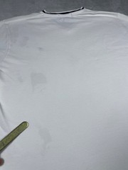 Vintage Polo Ralph Lauren Men’s Large White V Neck Pique Tee Pony Logo Preppy