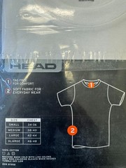 T-shirt Undershirt Crewneck HEAD 3 Pack Men’s White 100% Cotton New Small GIFT