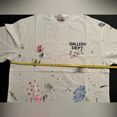 Gallery Dept Art Paint Splatter Hollywood Oversized Shirt White- size Large