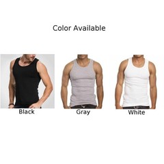 Men Tank Tops Undershirt Gym Workout Stringer Fitness T-Shirt Base Undershirts