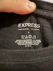 👕 Express 🦅 Mens Large Black Tee T-shirt EST-MMVI “Life is fragile”