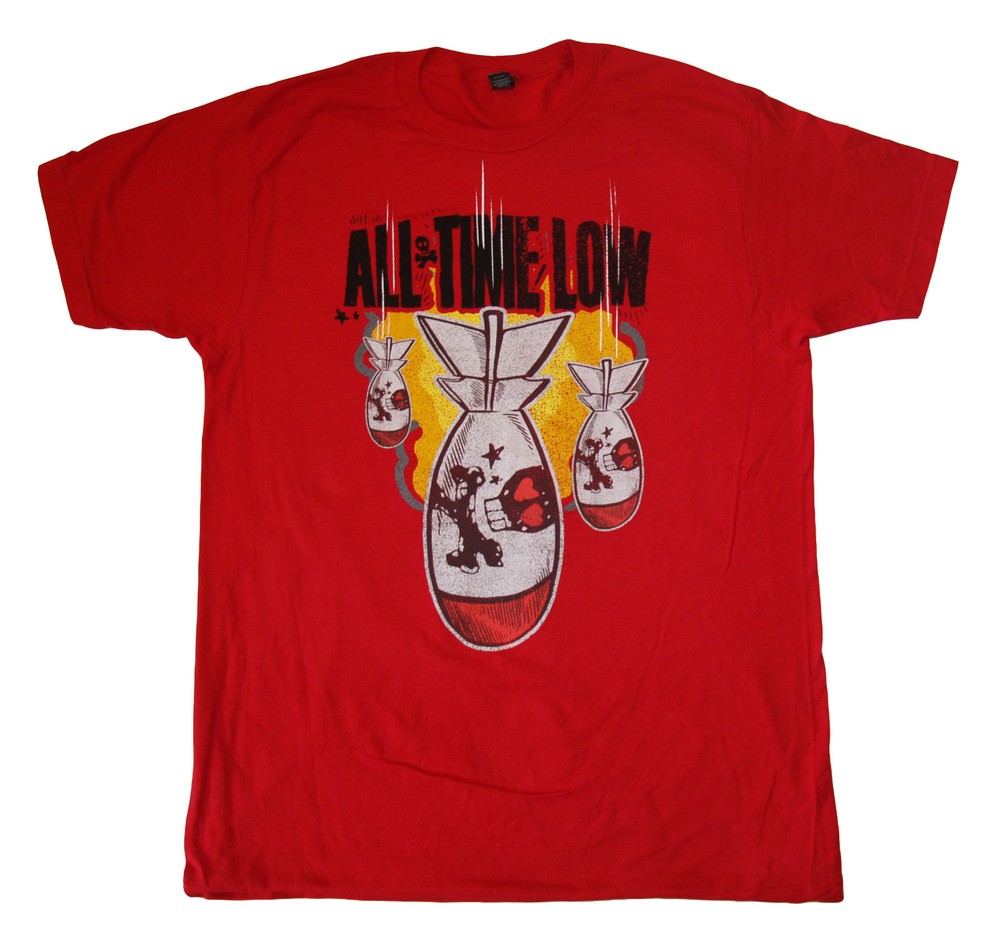 ALL TIME LOW Bomb T SHIRT S-M-L-XL-2XL Brand New Official T Shirt