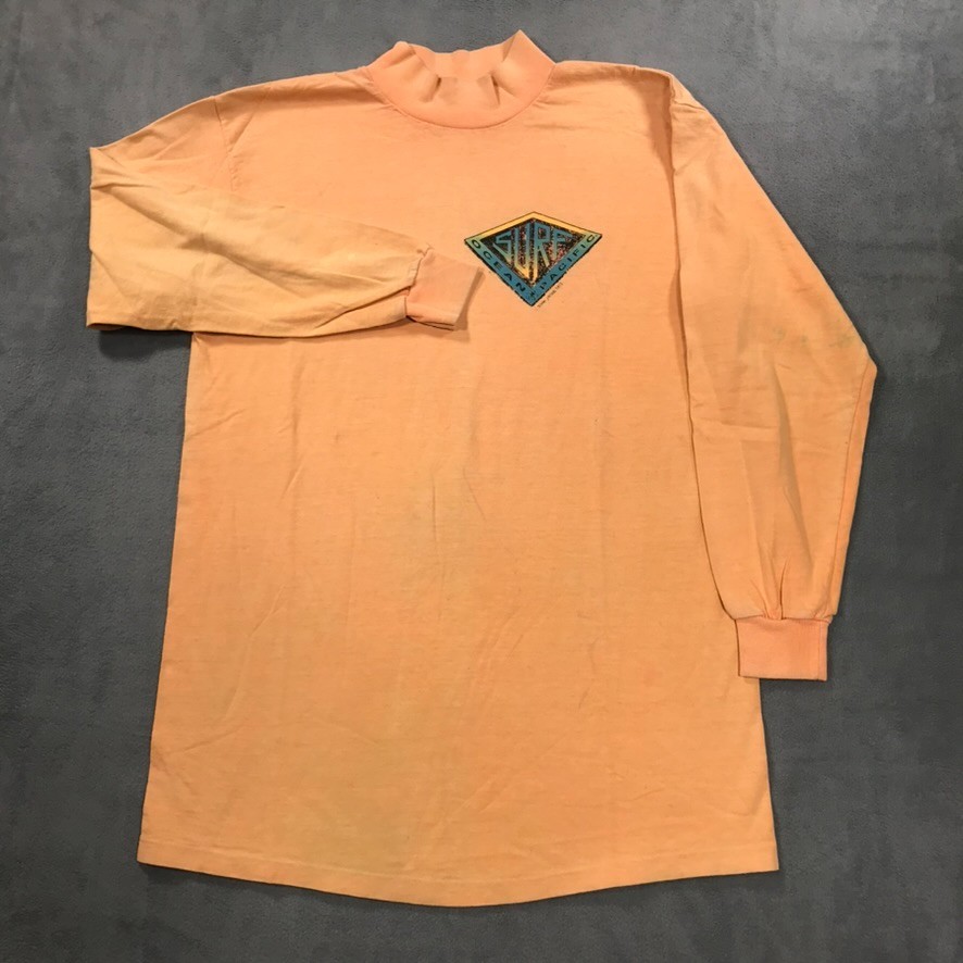 Vintage 90s Op Ocean Pacific T shirt Mens Medium Orange 90s Thrashed Surf Skate