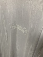 Southpole White Satin Shirt Semi-Sheer, Men’s Large