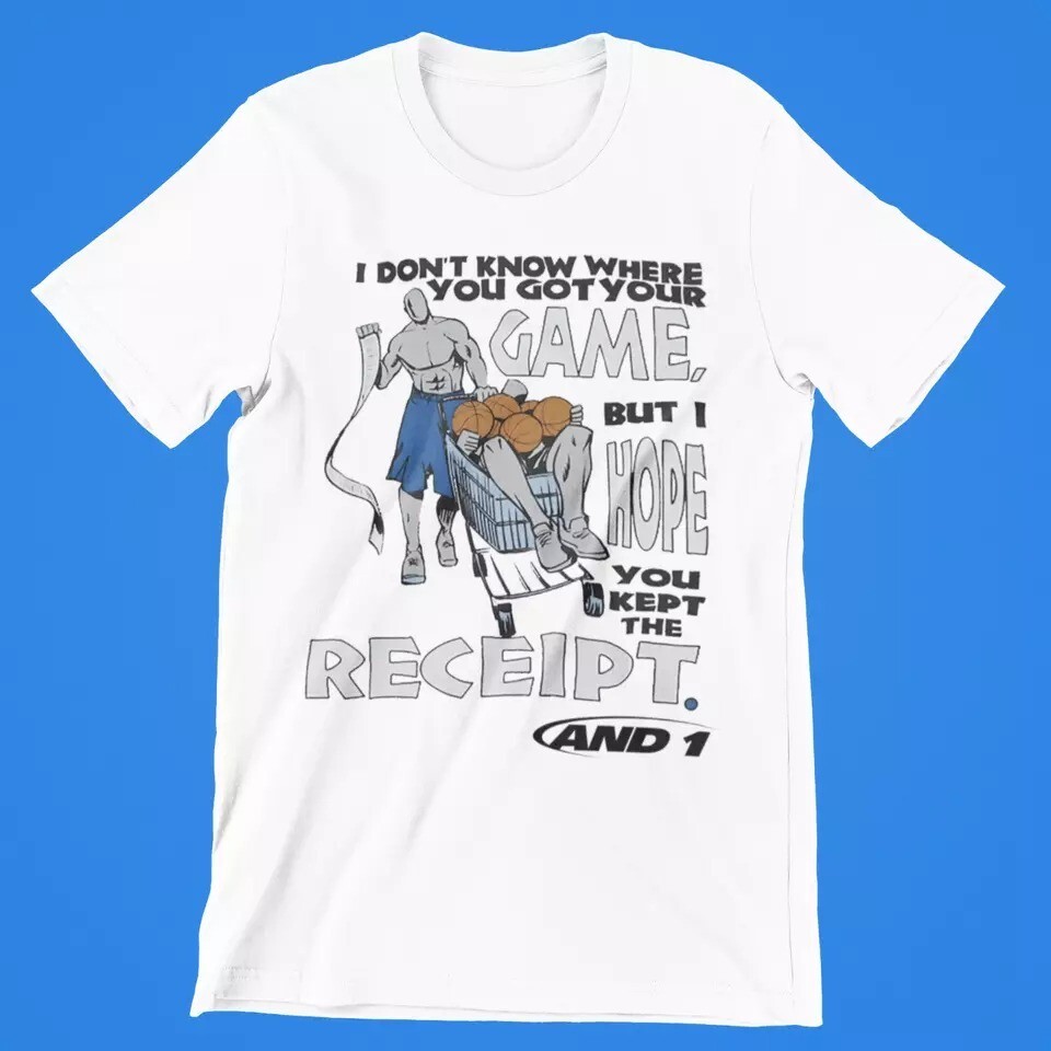 And 1 Got Game Keep Receipt Basketball One Front Only Premium Blend T-Shirt