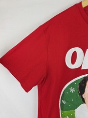 Elf Christmas Shirt Size Medium OMG Santa! Red Short Sleeve T-Shirt Holiday