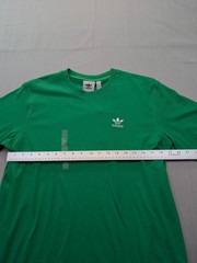 New Men’s Adidas Trefoil Essentials Tee Shirt Size Medium Mens Energy Green