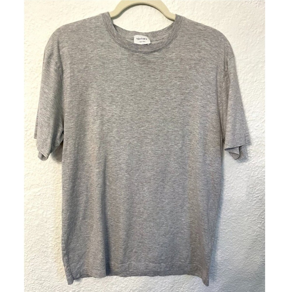 Håndværk Men’s Pima Cotton Sustainable Gray T-shirt Elevated Basic Premium Peru
