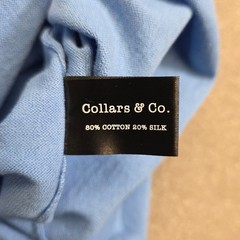 Collars and Co Men’s Lucca Luxury Touch Soft Cotton Silk T-Shirt Size 2XL Blue