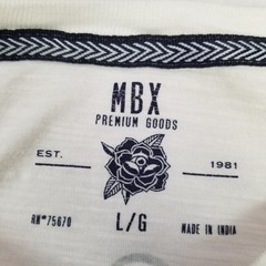 MBX Premium Goods Men’s White Rose Snake Graphic T-Shirt Size Large Short Sleeve