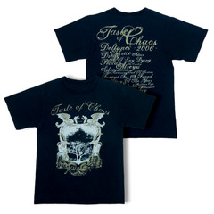 Vintage Taste Of Chaos Festival Double-Sided Black T-Shirt All Size BS449