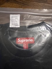 Supreme Overprint S/S Top Black Size Medium Brand New with Tags 100% Authentic