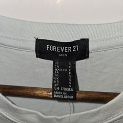 Forever 21 Men’s Never Ending Party Pocket T-Shirt Small Pale Aqua NWT