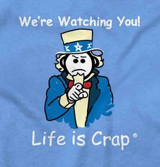 Life is Crap Politics Political Funny Gift Womens or Mens Crewneck T Shirt Tee