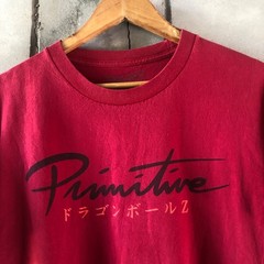PRIMITIVE / DRAGONBALL Z Men’s RED Short Sleeve T-Shirt Size L- LARGE