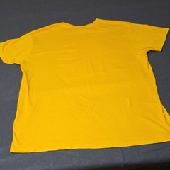 B&C Collection Men’s Yellow Graphic Logo Short Sleeve Crew Neck T-Shirt XL