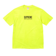 Supreme Paris Tee Fluorescent Yellow SS24T46 SIZE XL EXTRA LARGE