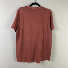Marine Layer Tee Mens Size M Vintage Heavy Slub Pocket Rust Red Short Sleeve