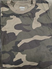 CSG T-Shirt 2XL 2TG Camo Short Sleeve 60% Cotton Crew Neck Mens