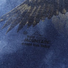 Vintage The Mountain Shirt Medium Blue Tie Dye Mountains Eagle Animals Nature