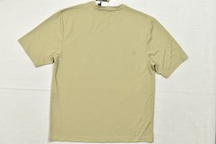 Claiborne Men’s XXL Beige Ribbed Short Sleeve Crew Neck T-Shirt Rayon Blend NEW