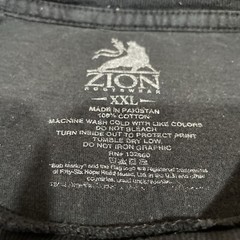 Bob Marley Reggae Zion Rootswear Black T Shirt Mens Size XXL Graphic SS