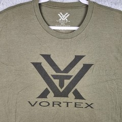 Vortex Optics Shirt Mens 3XL Green Logo Graphic Outdoor Hunting Shooting Red Dot