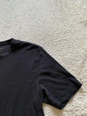 Claiborne Men Short Sleeve Crew Neck T-Shirt Black Size L