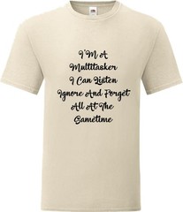 Multitasker Funny Humorous Novelty T Shirt Various Colours And Sizes