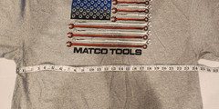 USA Flag Tee Shirt w Pocket Matco Tools brand 2XL
