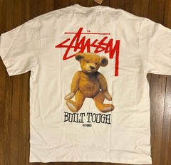 Stussy Shirt Built Tough Tee Tshirt White Size XXL Double Sided Streetwear ✅