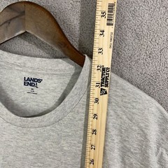 NWOT Lands’ End Men’s XL Gray Crewneck T-Shirt 46-48 100% Cotton
